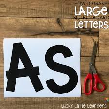 large bulletin board letters