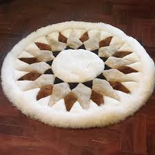 round alpaca rug