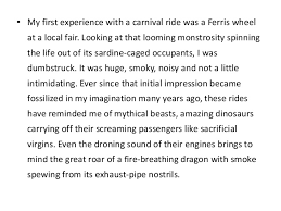      original papers   essay describe a scene at a carnival you     
