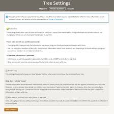 Privacy For Your Family Tree