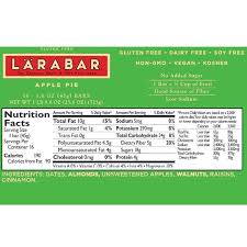 larabar fruit nut food bar apple pie 1 6 oz packet