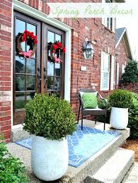 spring spruce up front porch decor