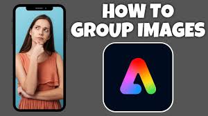 group images in adobe express app