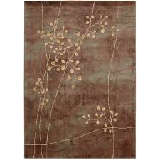Runner Rugs Nourison Somerset Latte W Red Simple Floral