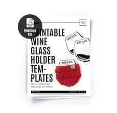 Printable Stemless Wine Glass Cozy