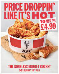When colonel harland sanders opened his roadside restaurant to sell his fried chicken, his vision was to make it a staple in the. Kfc S Boneless Bucket Is Half Price For A Limited Period Of Time