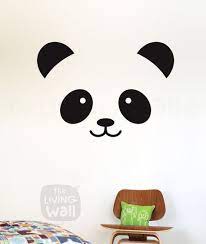 panda face wall decal panda decals for
