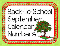 Classroom Freebies Too: Calendar Numbers for September and Welcome Banner