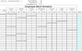 Weekly Time Schedule Template Excel Table Chart Timetable