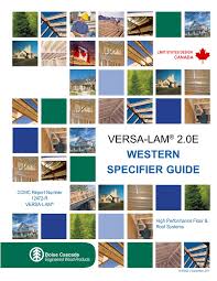 Versa Lam 2 0e Western Specifier Guide Pages 1 28 Text