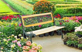 bench in a garden off 75