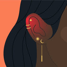 the signs of an ear piercing infection