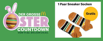 Download now and get exclusive mcdonald's coupons. Gratis Socken Beim Mcdonald S Oster Countdown Abstauben