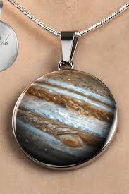 personalized jupiter necklace planet