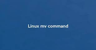 directories in linux mv command
