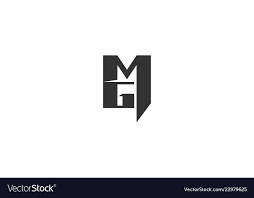 Letter M G Logo Designs Inspiration Isolated On