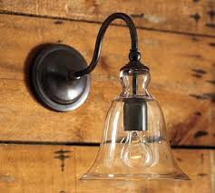 rustic glass outdoor sconce pottery barn