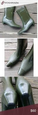 Miu Miu Rain Boots Miu Miu Olive Green Rain Boots Size 40