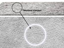how to fix a matted carpet and fluff it