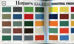 Haymes Enamelex Colour Card