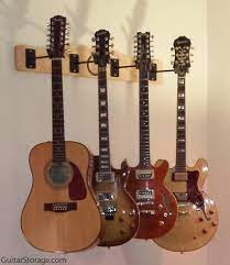 Wall Mounted Multi Guitar Hanger