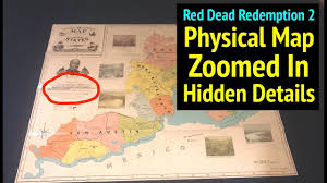 Red Dead Redemption 2 Physical World Map Zoomed In Hidden Details Rdr2