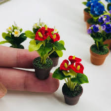 Pot Dollhouse Flower Miniature Garden