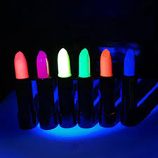 blacklight neon lipstick face body