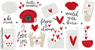 valentine s day love message clipart