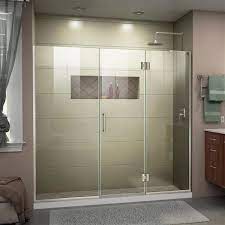 Frameless Shower Door With 2 Panels