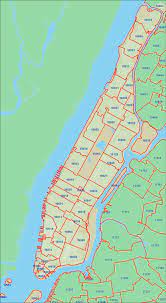 detailed zip codes map of new york city