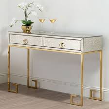 mirzam antique mirrored console table