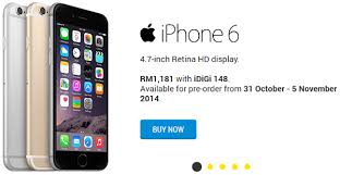 At the moment it is only accessible to those who have registered their email and mobile number. Digi Offers Apple Iphone 6 And Iphone 6 Plus On Pre Order From Rm1181 And Rm1516 Technave