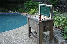 Diy rustic cooler from broken refrigerator and pallets. Build A Rough Sawn Pine Patio Cooler Extreme How To