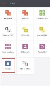 how to remove pword from pdf in mobile