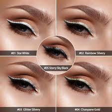 3 styles glitter liquid eyeliner set