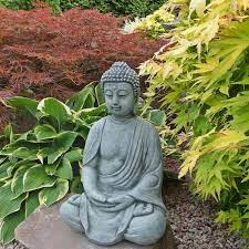 Zen Garden Statue Buddha Figure Stone