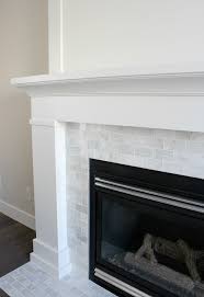 White Marble Fireplace The Makeover