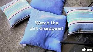 how to easily clean patio cushions