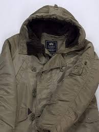 Alpha Industries N3b Parka Winter Coat Military Year 90 Vintage Sand Size S