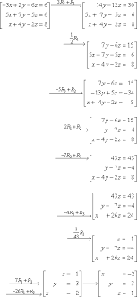 Linear Equations Gaussian Elimination