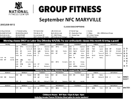maryville group fitness schedule