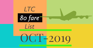Air India Ltc 80 Fare List From October 2019