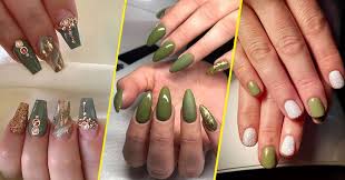 trending khaki nail art designs to try
