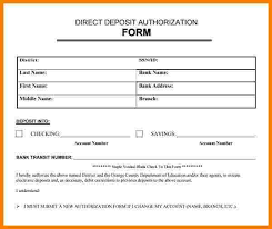 Payroll Direct Deposit Form Template Magdalene Project Org