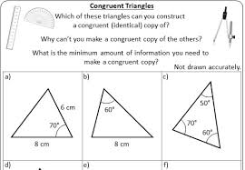Live worksheets > english > math > triangles > congruent and similar triangles notes. Congruent Triangles Go Teach Maths 1000s Of Free Resources