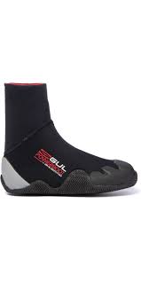 2019 Gul Junior Power 5mm Wetsuit Boots Bo1264 A8 Black Grey
