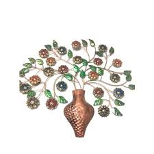 Tree Decorative Iron Flower Vase Wall