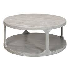 Round Grey 2 Tier Coffee Table