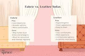 the benefits of fabric vs leather sofas